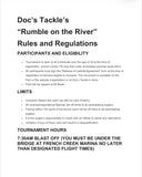 “Rumble On The River” Tournament Entry