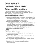 “Rumble On The River” Tournament Entry